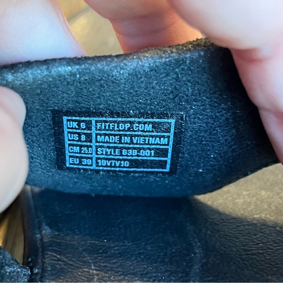 Black sparkly fitflops - Picture 5 of 5